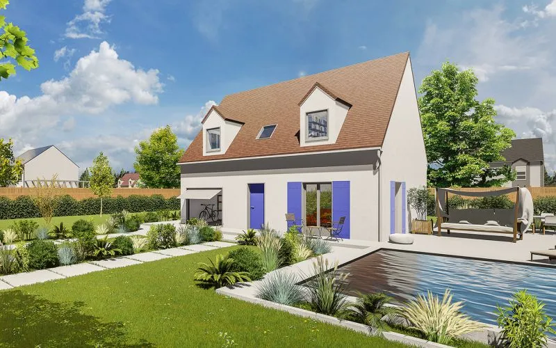 Projet de construction d'une maison 102.55 m² avec terrain à DAMMARTIN-EN-GOELE (77)